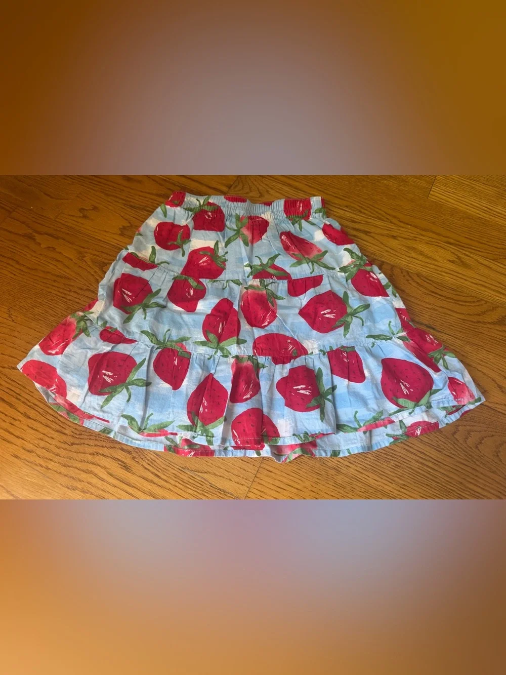 Gymboree Strawberry Skirt Sz 5 & Love Sweet Top Sz 6 Girls Set